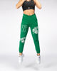 Immagine di MY JEWELS - DONNA PANTALONE TUTA JOGGERS VERDE CON STAMPA COLLEGE TEAM