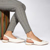 Immagine di TATOO - Ballerina bianca slingback a punta