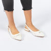 Immagine di TATOO - Ballerina bianca slingback a punta