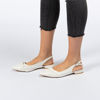 Immagine di TATOO - Ballerina bianca slingback a punta
