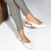 Immagine di TATOO - Ballerina bianca slingback a punta