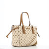 Immagine di CORTINA POLO STYLE - Shopping beige stampata con laccetti laterali