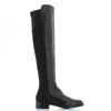 Immagine di ANNABELLA - Stivale nero in VERA PELLE con gambale elasticizzato, tacco 3,5CM