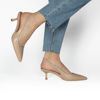 Immagine di MISS GLOBO - Décolleté beige slingback con inserto elasticizzato, tacco 5,5CM
