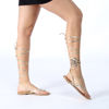 Immagine di MISS GLOBO - Sandalo infradito lace up con sottopiede in cuoio rigenerato