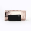 Immagine di MISS GLOBO - Pochette rose gold effetto metallizzato con fasce incrociate su patta