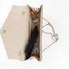 Immagine di MISS GLOBO - Pochette rose gold effetto metallizzato con fasce incrociate su patta