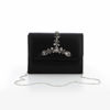 Immagine di MISS GLOBO - Pochette nera con patta gioiello