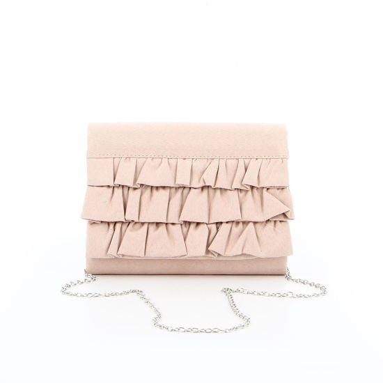 Globo E-Commerce - Calzature, Abbigliamento, Sport, Intimo, Accessori -  MISS GLOBO - Pochette nude scamosciata con volant sulla patta