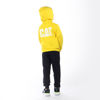 Immagine di CATERPILLAR - COMPLETO TUTA BIMBO, FELPA GIALLA FULL ZIP CON CAPPUCCIO
