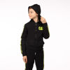 Immagine di CATERPILLAR - COMPLETO TUTA RAGAZZO NERO CON DETTAGLI FLUO, FELPA CON CAPPUCCIO
