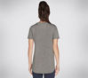 Immagine di SKECHERS GO WALK Wear - Tshirt manica corta nera con scollo a V e logo laterale