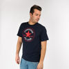 Immagine di CONVERSE - T-shirt blu a maniche corte a girocollo e logo  Converse Chuck Taylor All Star