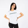 Immagine di CONVERSE - T-shirt bianca con maniche corte a girocollo e logo Converse al centro