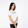 Immagine di CONVERSE - T-shirt bianca con maniche corte a girocollo e logo Converse al centro