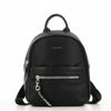 Immagine di DAVID JONES - Zaino nero con maxi zip e doppia tasca frontale