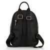 Immagine di DAVID JONES - Zaino nero con maxi zip e doppia tasca frontale