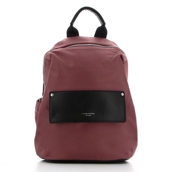 Immagine di DAVID JONES - Zaino rosa scuro con tasca frontale con patta