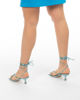 Immagine di MISS GLOBO - Sandalo celeste lace up, tacco 6cm e sottopiede VERA PELLE