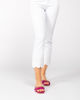 Immagine di MY JEWELS - Ciabatte flatform fuxia laminato con catena e punta squadrata