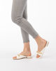 Immagine di MY JEWELS - Ciabatte bianca flatform  con catena e punta squadrata