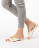 Immagine di MY JEWELS - Ciabatte bianca flatform  con catena e punta squadrata
