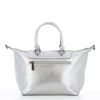 Immagine di DAVID JONES - Borsa argento due manici con borsa frontale arricciata