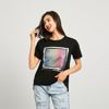 Immagine di BACHATA - TSHIRT MANICA CORTA NERA CON PIALLETTES MULTICOLOR