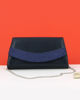 Immagine di ANNES NICOLE - Pochette blu notte con fascia glitterata sulla patta, MADE IN ITALY