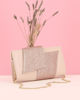 Immagine di ANNES NICOLE - Pochette nude con fascia e pattina glitterate, MADE IN ITALY
