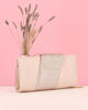 Immagine di ANNES NICOLE - Pochette nude con fascia e pattina glitterate, MADE IN ITALY