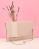 Immagine di ANNES NICOLE - Pochette nude con inserto perlato sulla patta, MADE IN ITALY