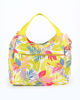 Immagine di LANCETTI - Borsa mare multitasche lime fantasia tropicale