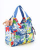 Immagine di LANCETTI - Borsa mare multitasche blu fantasia tropicale