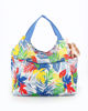 Immagine di LANCETTI - Borsa mare multitasche blu fantasia tropicale