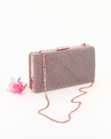 Immagine di CLUTCH TUTTA STRASS CHIUSURA METALLO