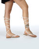 Immagine di MISS GLOBO - Sandalo infradito lace up con sottopiede in cuoio rigenerato