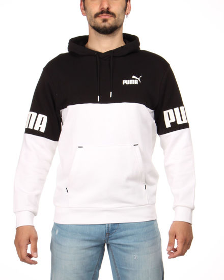 Immagine di SWEAT C/CAPP.POWER COLORBLOCK BLACK-WHT