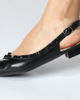 Immagine di ZOE- BALLERINA NERA SLINGBACK CON BORCHIE IN TINTA