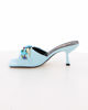 Immagine di MISS GLOBO - Sabot mules blu connastro tacco 7,5cm