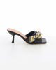 Immagine di MISS GLOBO - Sabot mules nero con nastro tacco 7,5cm