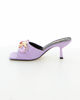Immagine di MISS GLOBO - Sabot mules lilla con nastro tacco 7,5cm