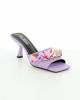 Immagine di MISS GLOBO - Sabot mules lilla con nastro tacco 7,5cm
