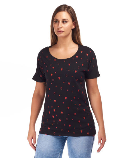 Immagine di DONNA TSHIRT MEZZA MANICA CUORE LUREX