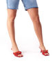 Immagine di MISS GLOBO - Sabot mules rosso con nastro tacco 7,5cm