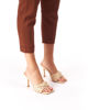 Immagine di MISS GLOBO - SABOT MULES BEIGE CON INTRECCIO IN PAGLIA TACCO 9CM