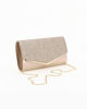 Immagine di DIVAS - Pochette oro con patta glitterata e riportino in metallo