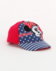Immagine di MINNIE - Cappello baseball rosso/blu con disegno frontale