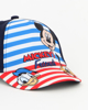 Immagine di MICKEY - Cappello baseball blu/rosso con disegno frontale