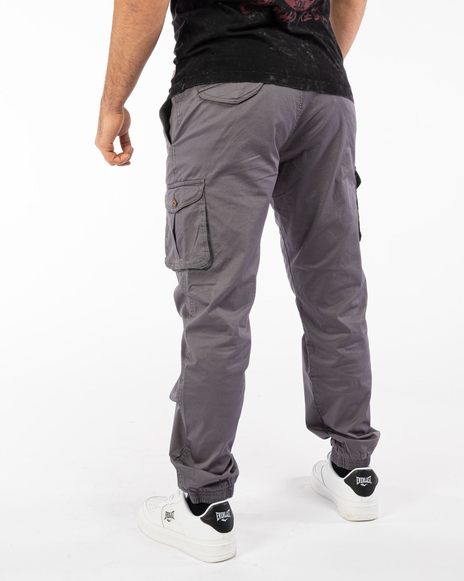 Pantaloni Uomo Elasticizzati Con Cinturino Alla Caviglia - Modello Jogger In Cotone, Tinta Unita, Perfetti Per Sport, Tempo Libero O Stile Medievale